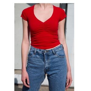 Brandy Melville Red Gina Top